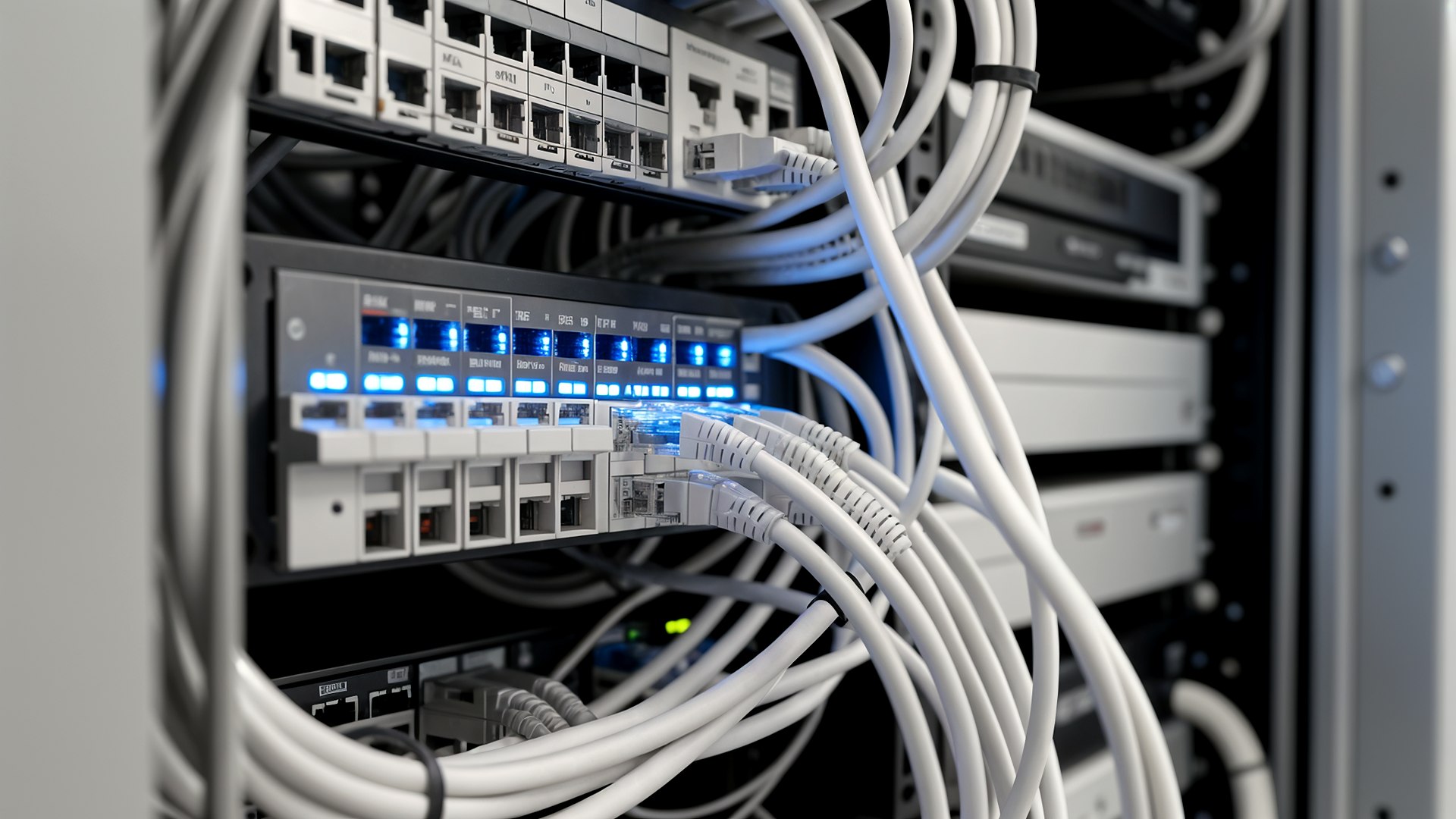 Network cabling and router install