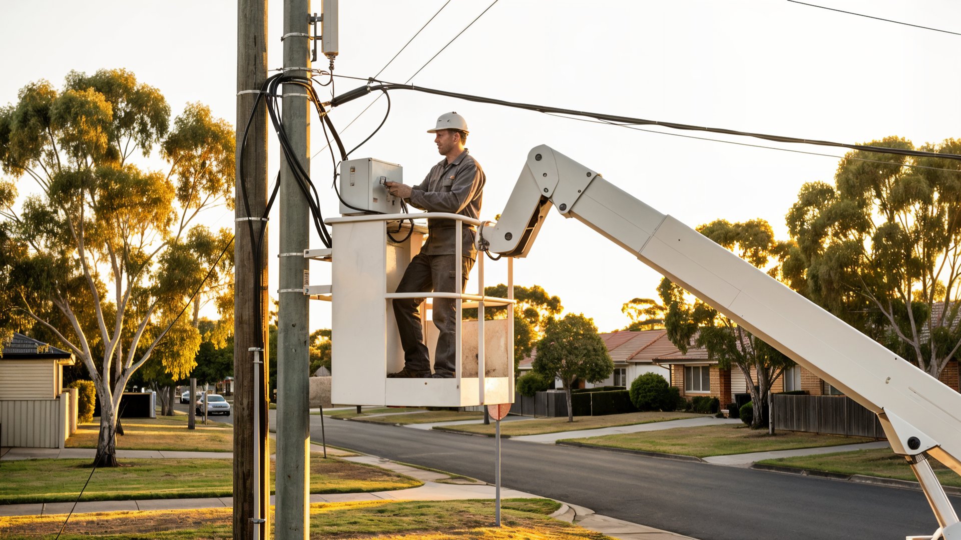 Pole infrastructure work